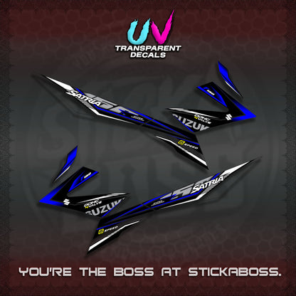 【PREMIUM UV PRINT】TRANSPARENT RAIDER 150 Fi SATRIA DECALS (2026 NTN N10)STICKER By STICKABOSS