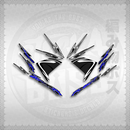 STICKER DECALS for AEROX 155 V1 (AV125LENEMOHO) By STICKABOSS (SOFIE LAMINATED WATERPROOF)
