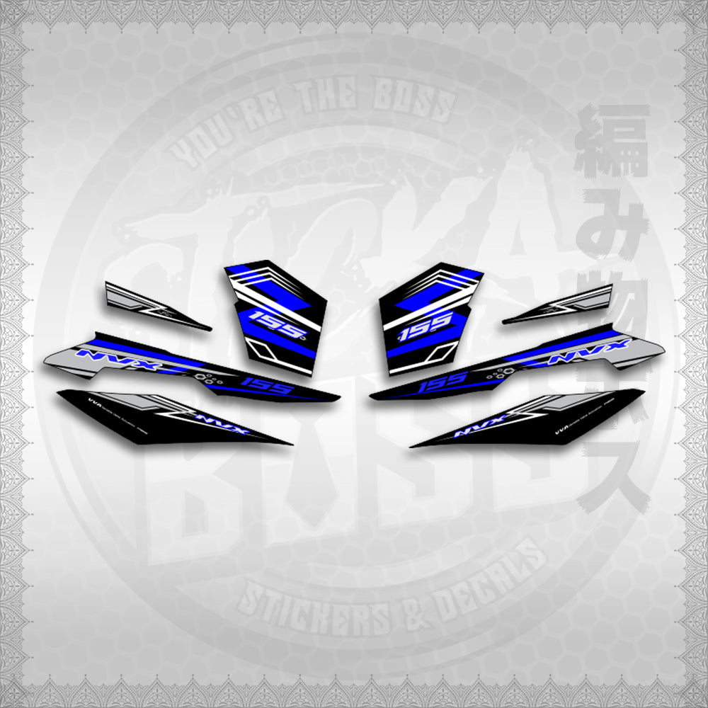 STICKER DECALS for AEROX V3 ALPHA TURBO INDO (AV3NVRAST) By STICKABOSS (SOFIE LAMINATED WATERPROOF)