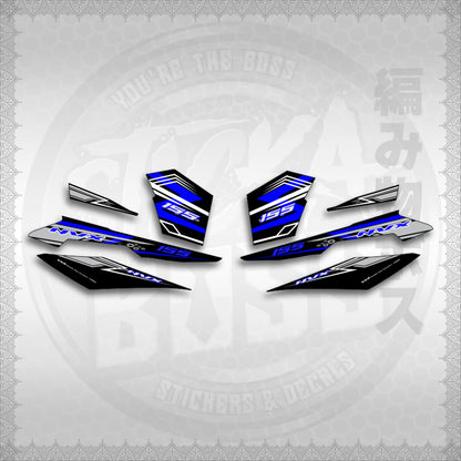 STICKER DECALS for AEROX V3 ALPHA TURBO INDO (AV3NVRAST) By STICKABOSS (SOFIE LAMINATED WATERPROOF)