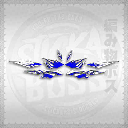 STICKER DECALS for AEROX V3 ALPHA TURBO FOR WHITE (AV3LEFIMO) By STICKABOSS (SOFIE LAMINATED WATERPROOF)