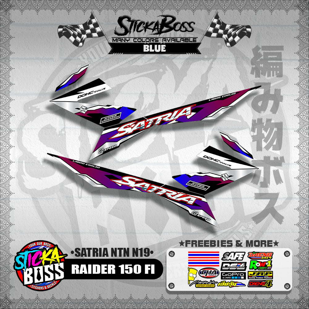 RAIDER 150 FI DECALS ( SATRIA NTN N19 )【WITH FREEBIES】