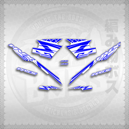 STICKER DECALS for AEROX V3 ALPHA TURBO INDO FOR WHITE (AV314ARV9SE) By STICKABOSS (SOFIE LAMINATED WATERPROOF)