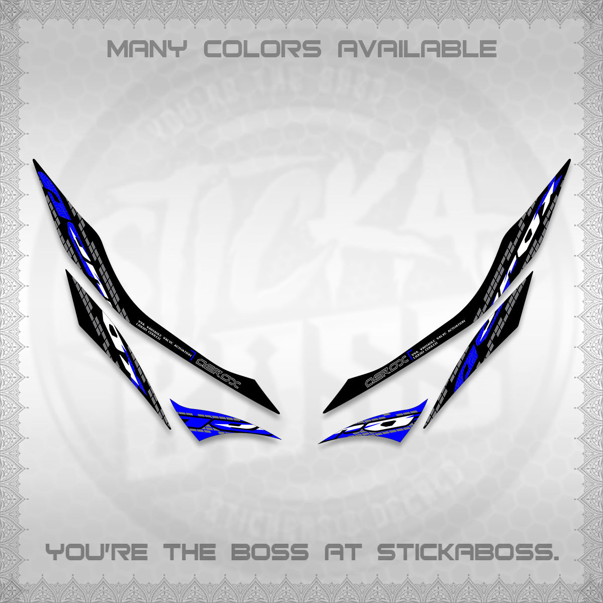 AEROX 155 V1 DECALS (NEW 2026 VORTEX) STICKER KITS BY STICKABOSS