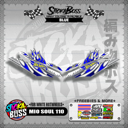 MIO SOUL 110 CARB OLD DECALS ( FOR WHITE HOTWHEELS )【WITH FREEBIES】