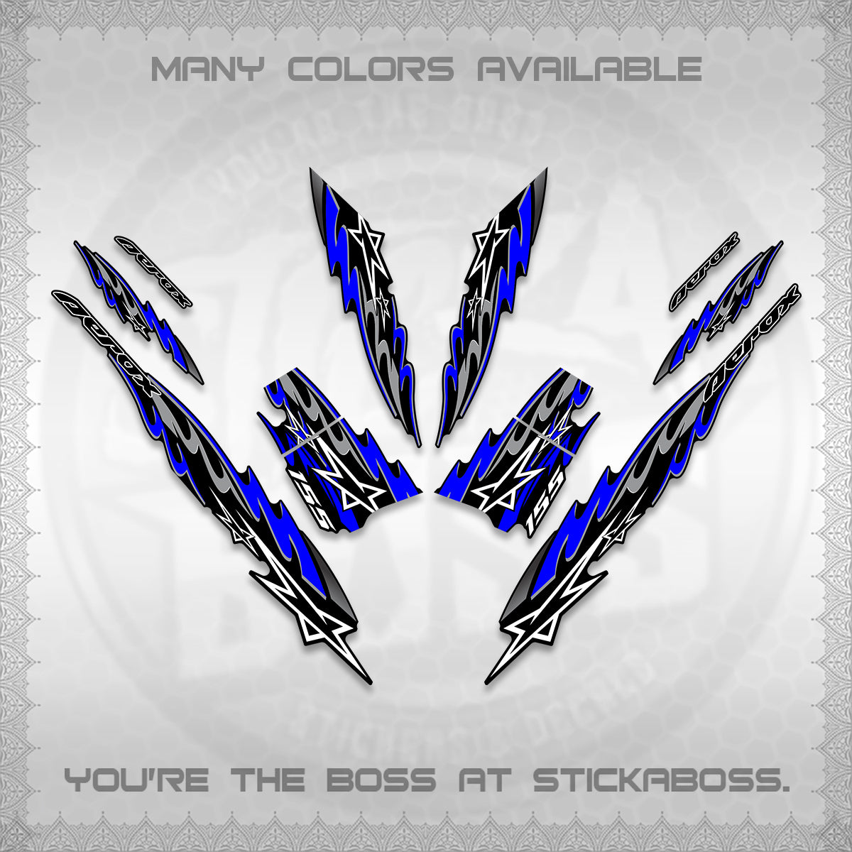 AEROX V2 INDO DECALS (2026 STAR 0001 MOTIF) STICKER KITS By STICKABOSS
