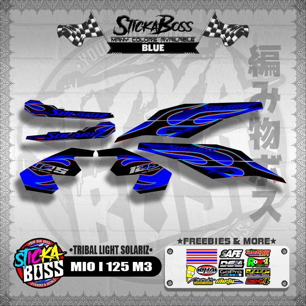MIO I 125 M3 DECALS ( TRIBAL LIGHT SOLARIZ )【WITH FREEBIES】