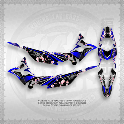 STICKER DECALS FOR XRM 125 FI FULL DECALS (X125FSAIN) By STICKABOSS (SOFIE LAMINATED WATERPROOF)