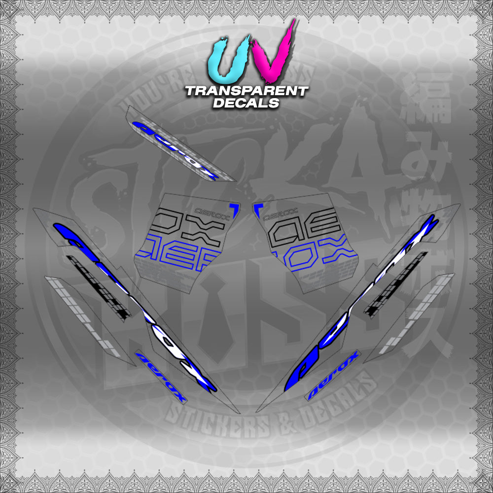 【PREMIUM UV PRINT】TRANSPARENT AEROX V3 ALPHA TURBO INDO (AV3NVBLDE)【WITH FREEBIES】