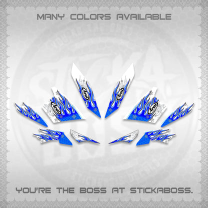 AEROX V3 ALPHA TURBO FOR WHITE DECALS (MOTIF ARAI API NEW TERBARU)STICKER DECALS By STICKABOSS