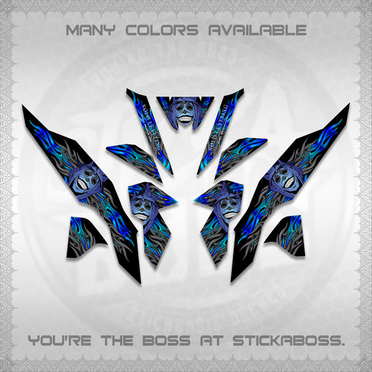 CLICK V3 DECALS (SoloLevelingSmiley Design) STICKER DECALS By STICKABOSS