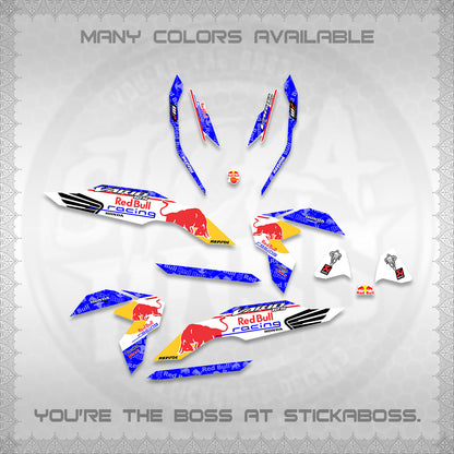 CLICK V3 DECALS (2026 BULLREDS RACE DESIGN) STICKER KITS BY STICKABOSS