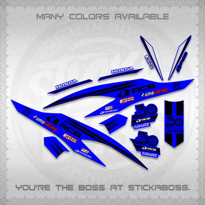 CLICK 125 V2 DECALS (2026 30TH ANNIVERSARY RACING DESIGN) STICKER DECALS BY STICKABOSS