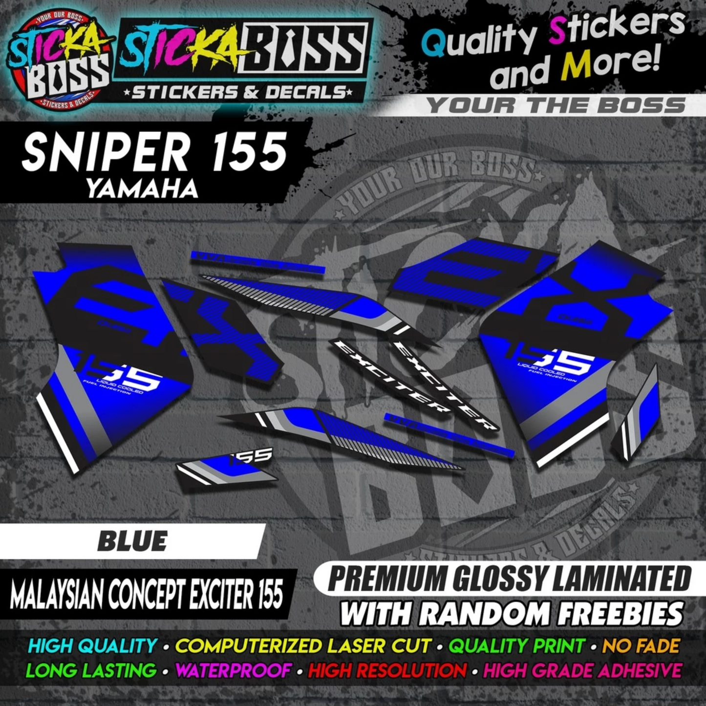 SNIPER 155 New Stock Decals [ MALAYSIAN CONCEPT EXCITER 155 ]