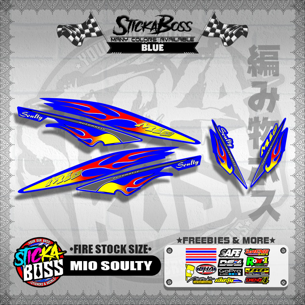 MIO SOULTY DECALS ( FIRE STOCK SIZE )【WITH FREEBIES】
