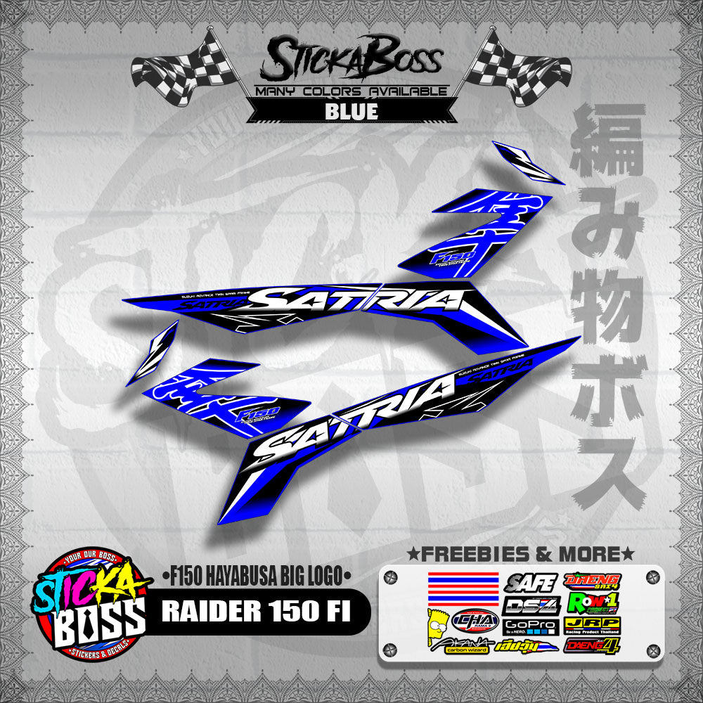 RAIDER 150 FI DECALS ( F150 HAYABUSA BIG LOGO )【WITH FREEBIES】