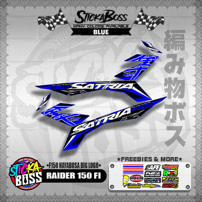RAIDER 150 FI DECALS ( F150 HAYABUSA BIG LOGO )【WITH FREEBIES】