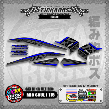 MIO SOUL I 115 STICKER DECALS ( MX KING ULTIMO )【WITH FREEBIES】