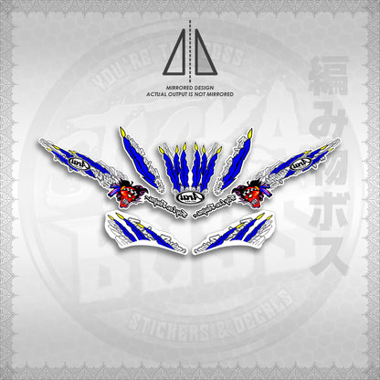 STICKER DECALS for MIO SPORT SMILE FOR WHITE (MSPSTARAP) By STICKABOSS (SOFIE LAMINATED WATERPROOF)