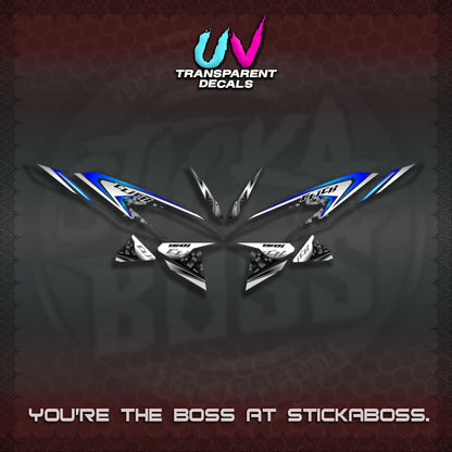 CLICK V2 UV TRANSPARENT DECALS (125-150 TRIBAL VIETNAM)STICKER DECALS By STICKABOSS