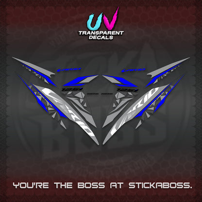CLICK 125 V2 VARIO UV TRANSPARENT DECALS (2018–2022 STYLE DESIGN) STICKER DECALS BY STICKABOSS