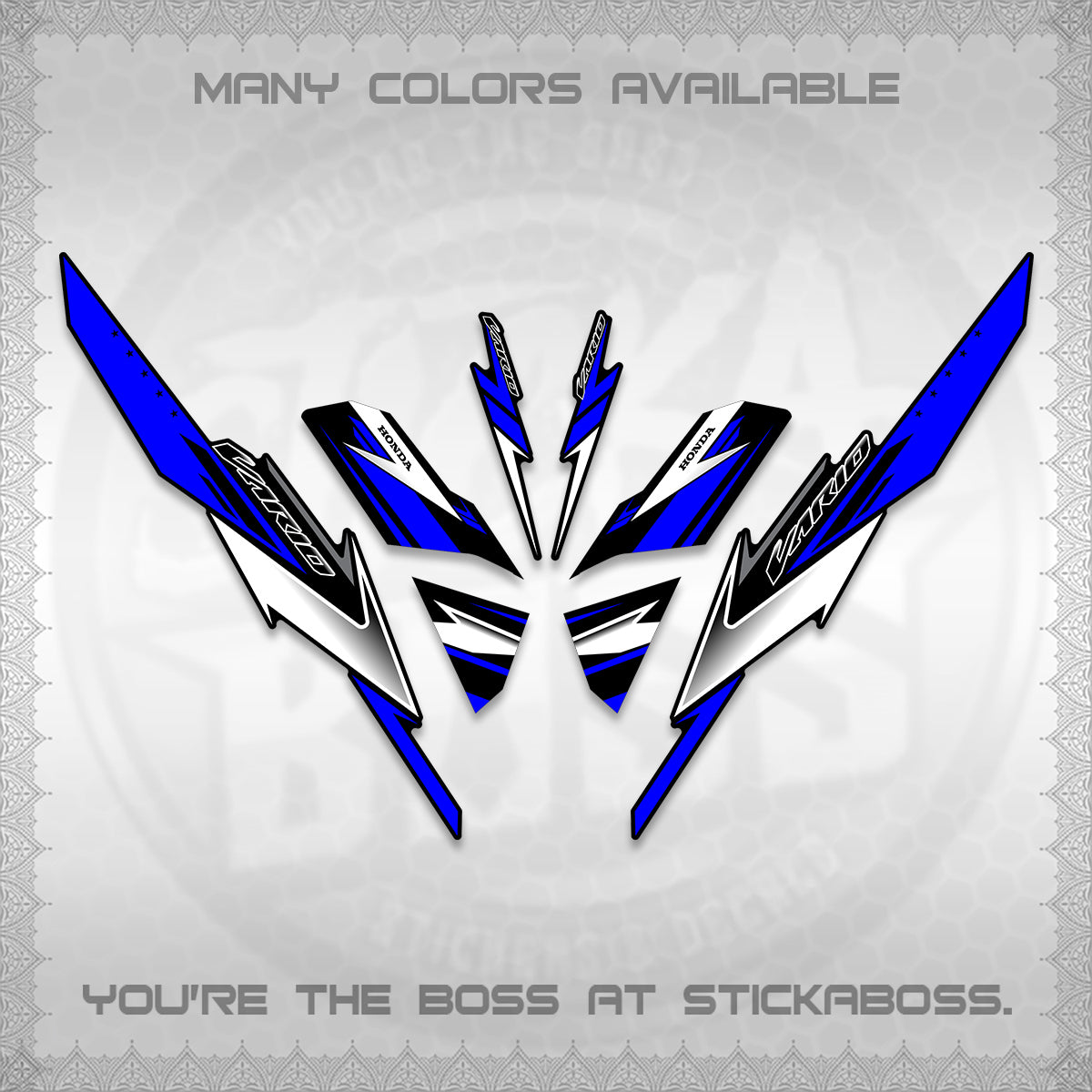 CLICK 125 V3 VARIO DECALS (2023 CUSTOM STYLE 01) STICKER KITS By STICKABOSS