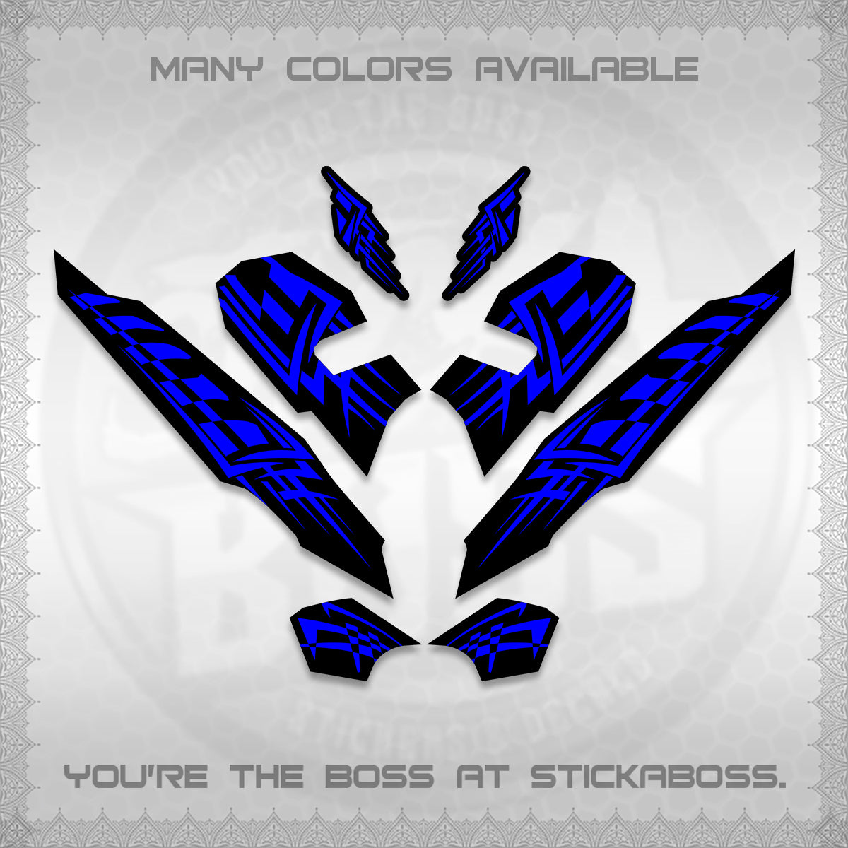CLICK 125 V3 VARIO INDO-MALAY DECALS (2026 TRIBAL LINES DESIGN) STICKER DECALS By STICKABOSS