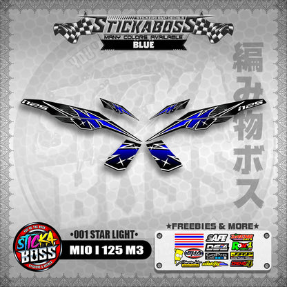 MIO I 125 M3 STICKER DECALS ( 001 STAR LIGHT )【WITH FREEBIES】