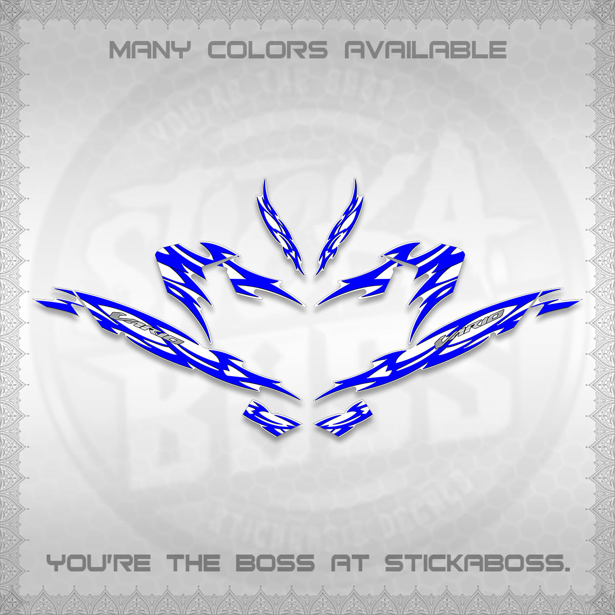 CLICK 125 V4 INDO VARIO FOR WHITE DECALS (2026 NUSANTARA STRIPING) STICKER DECALS By STICKABOSS