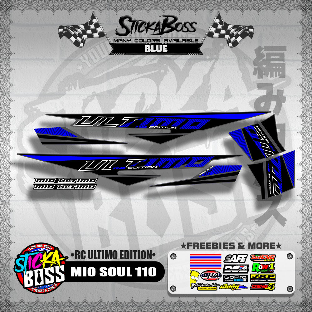 MIO SOUL 110 DECALS ( RC ULTIMO EDITION )【WITH FREEBIES】