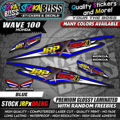 HONDA WAVE 100 Thai Decals ( Stock JRP x DAENG )【WITH FREEBIES】