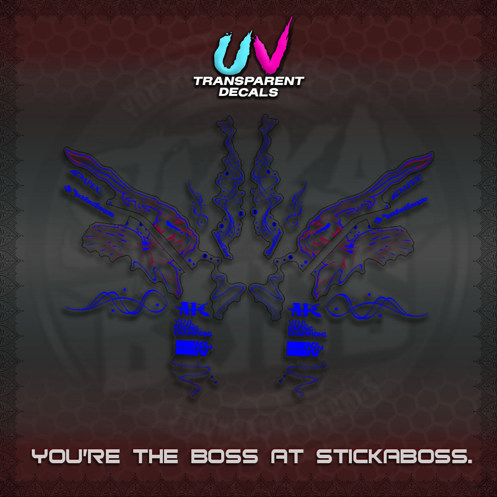 AEROX V3 ALPHA TURBO UV TRANSPARENT DECALS (SUKI 2FAST & 2FURIOUS)STICKER DECALS By STICKABO