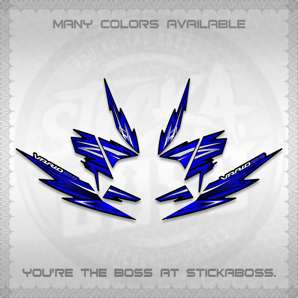CLICK 125 V4 INDO VARIO DECALS (2026 VANDOREN STYLE) STICKER DECALS By STICKABOSS