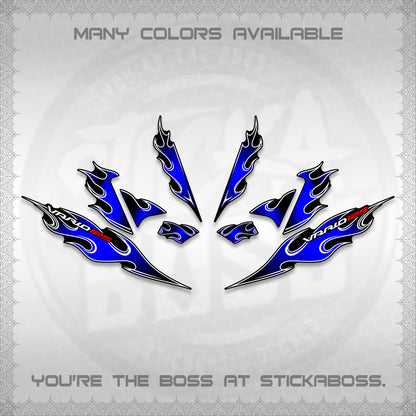 CLICK 125 V4 VARIO DECALS (2026 MOTIF FLAME 1 TONE)STICKER DECALS By STICKABOSS