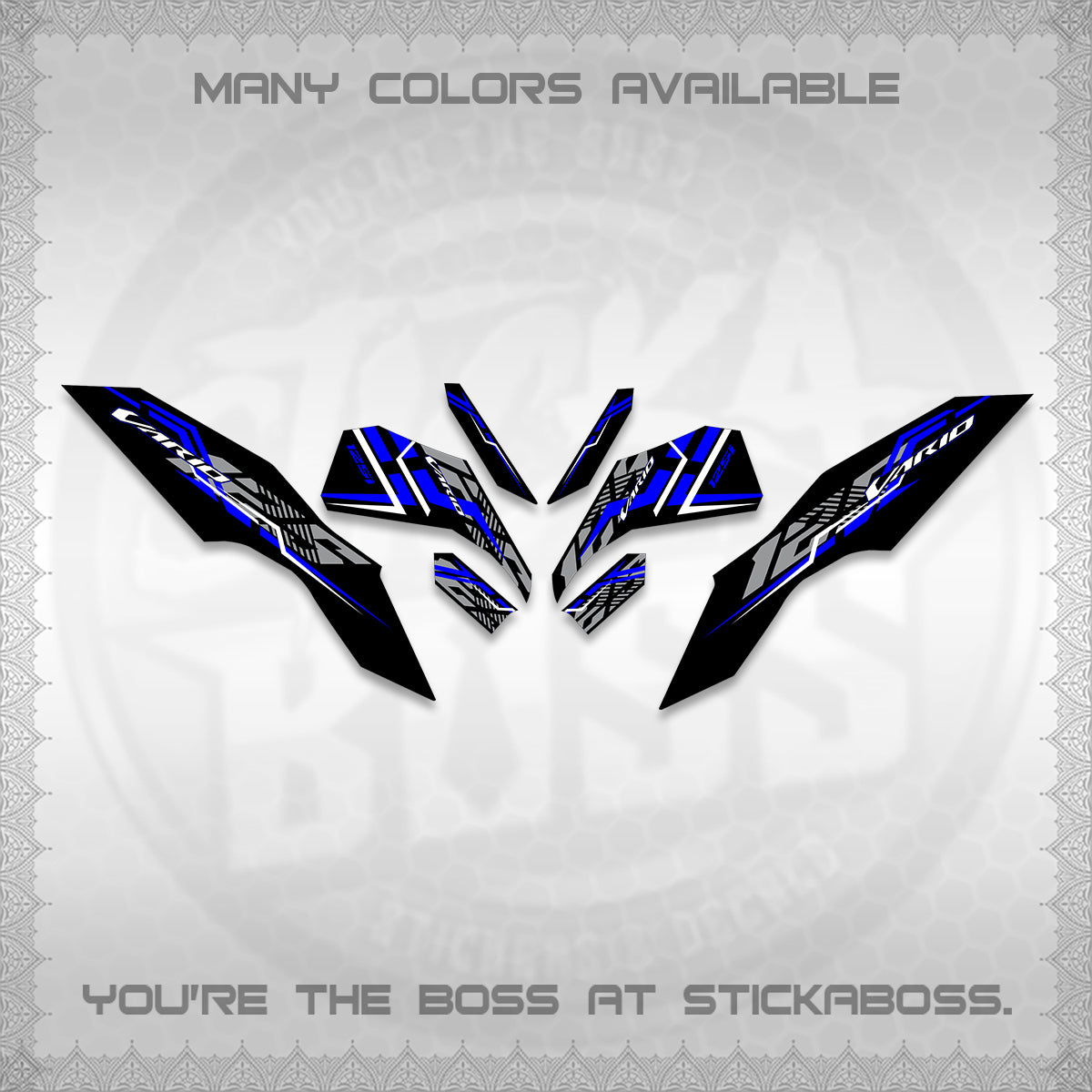 CLICK 125 V3 VARIO DECALS (2024 STRIPING MINIMALIST 001) STICKER DECALS By STICKABOSS (Copy) (Copy)