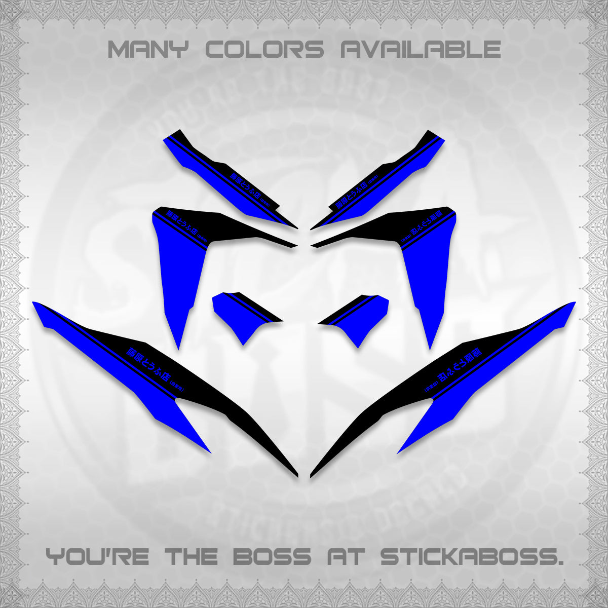 CLICK V2 DECALS (TRUENO STYLE DESIGN) STICKER KITS BY STICKABOSS