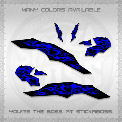 CLICK 125 V3 DECALS (2026 TRIBAL HEART DESIGN) STICKER KITS BY STICKABOSS