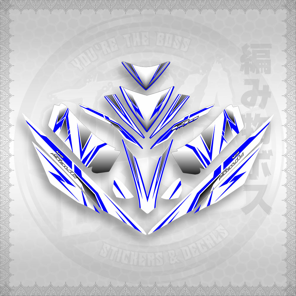 STICKER DECALS for MIO 4 (MIRGADEFOWH) By STICKABOSS (SOFIE LAMINATED WATERPROOF)