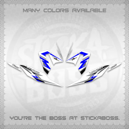 CLICK 125 V4 VARIO FOR WHITE DECALS (2026 VR0006 DESIGN) STICKER KITS BY STICKABOSS