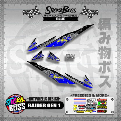 RAIDER GEN 1 DECALS ( HOTWHEELS DESIGN )【WITH FREEBIES】