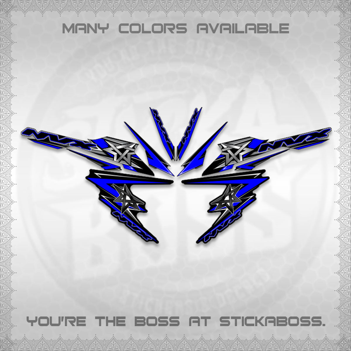 AEROX V3 INDO DECALS (ALPHA TURBO 0002)STICKER DECALS By STICKABOSS