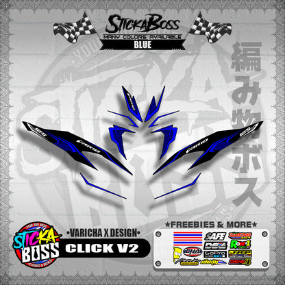 CLICK V2 DECALS ( VARICHA X DESIGN )【WITH FREEBIES】