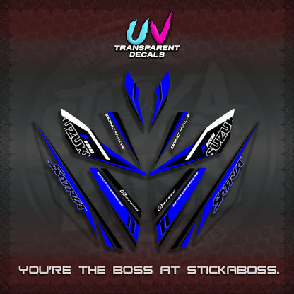 【PREMIUM UV PRINT】TRANSPARENT RAIDER 150 Fi SATRIA DECALS (2026 NTN N22)STICKER By STICKABOSS