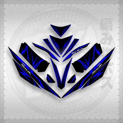 STICKER DECALS for MIO 4 (MIRGADE) By STICKABOSS (SOFIE LAMINATED WATERPROOF)