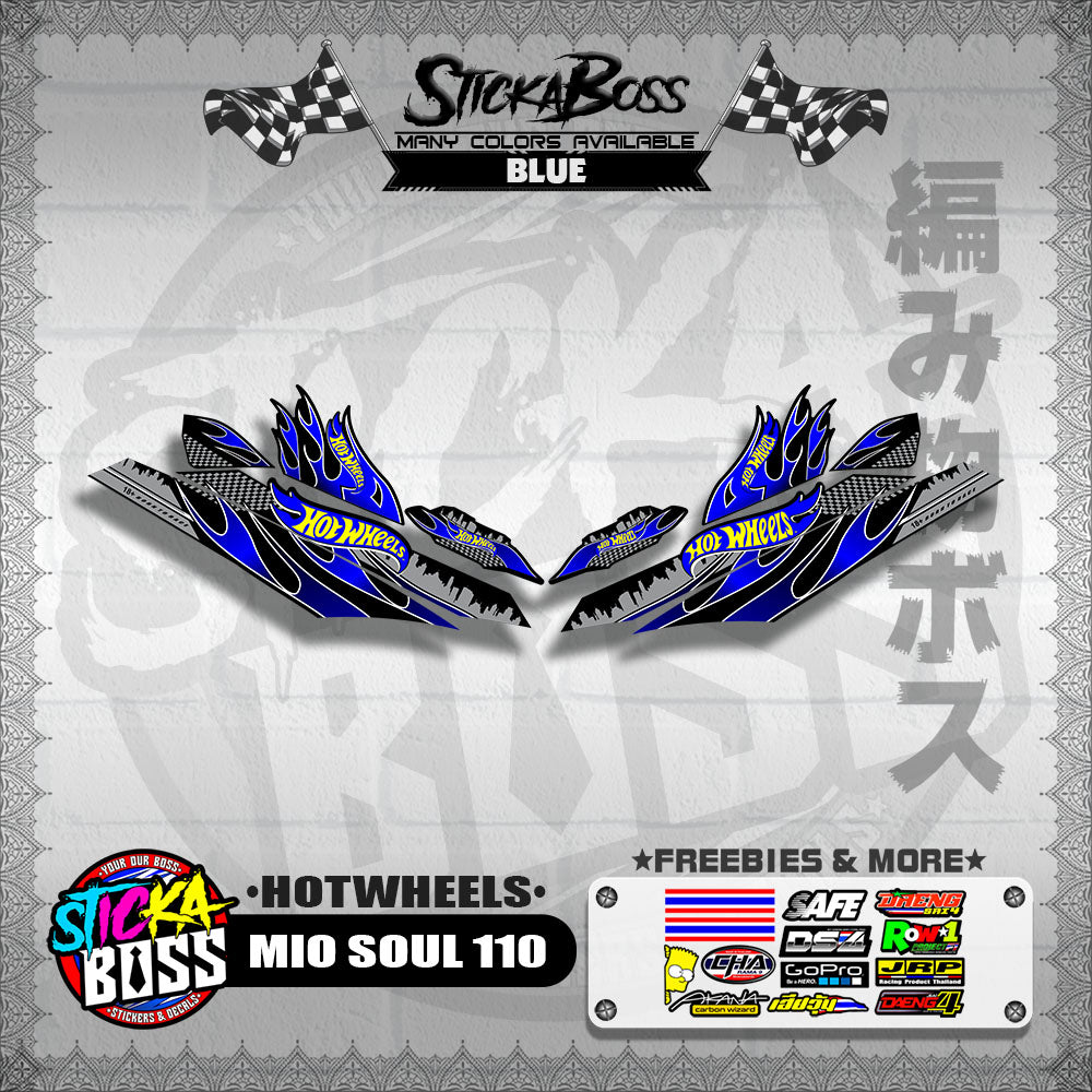 MIO SOUL 110 CARB OLD DECALS ( HOTWHEELS )【WITH FREEBIES】