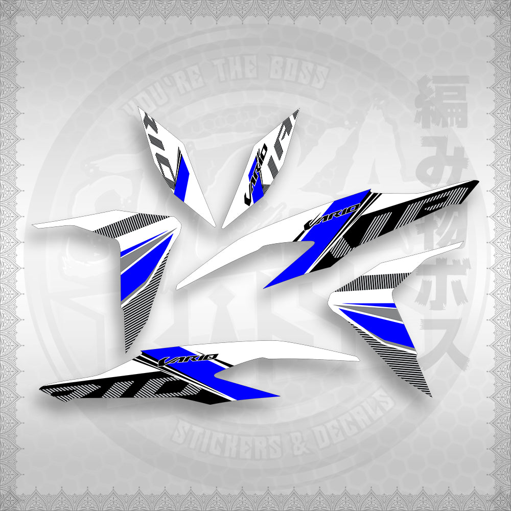 STICKER DECALS for CLICK V2 (CV2VA20MAFOWH) By STICKABOSS (SOFIE LAMINATED WATERPROOF)