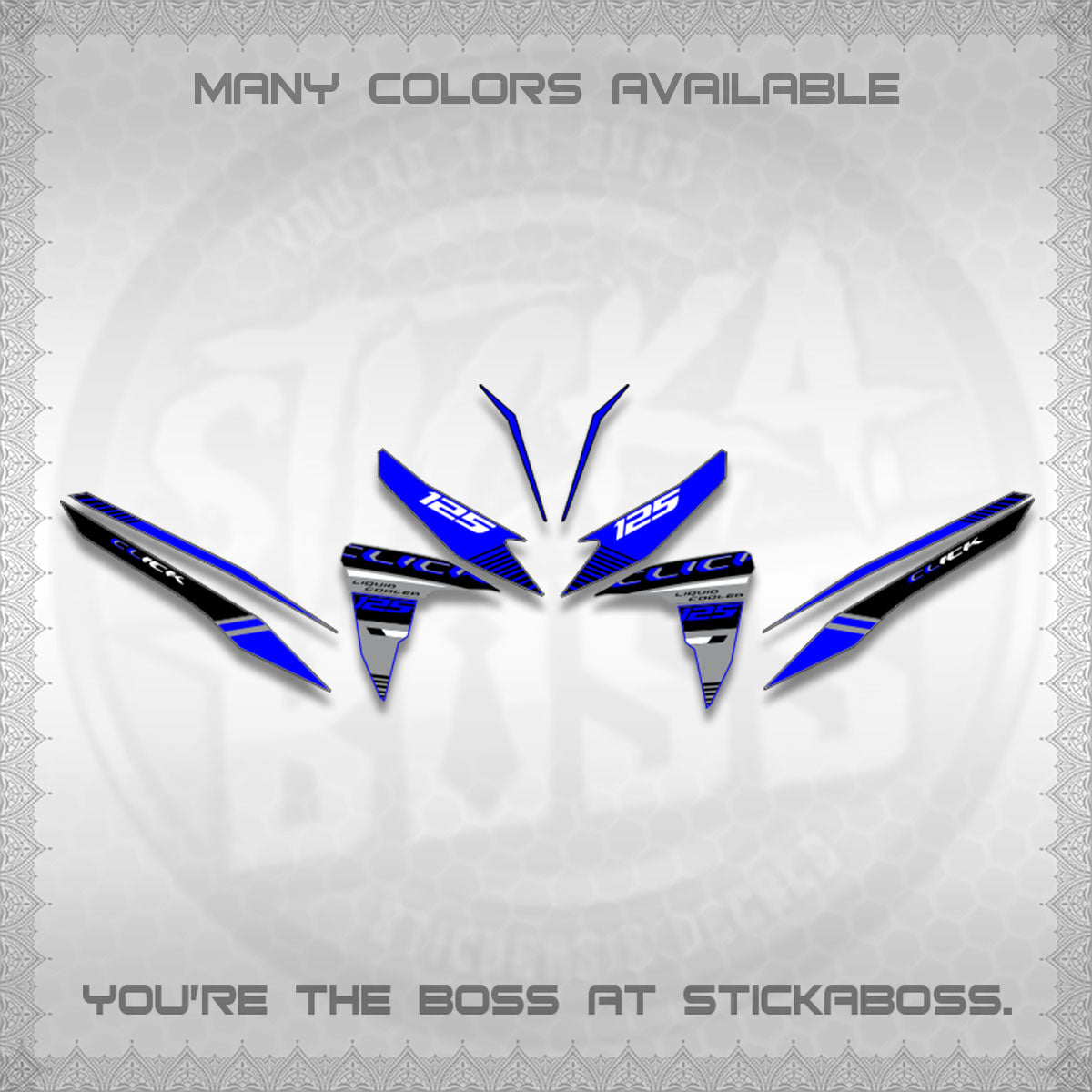 CLICK 125 V2 DECALS (2026 LIQUID COOLED DESIGN)STICKER DECALS BY STICKABOSS