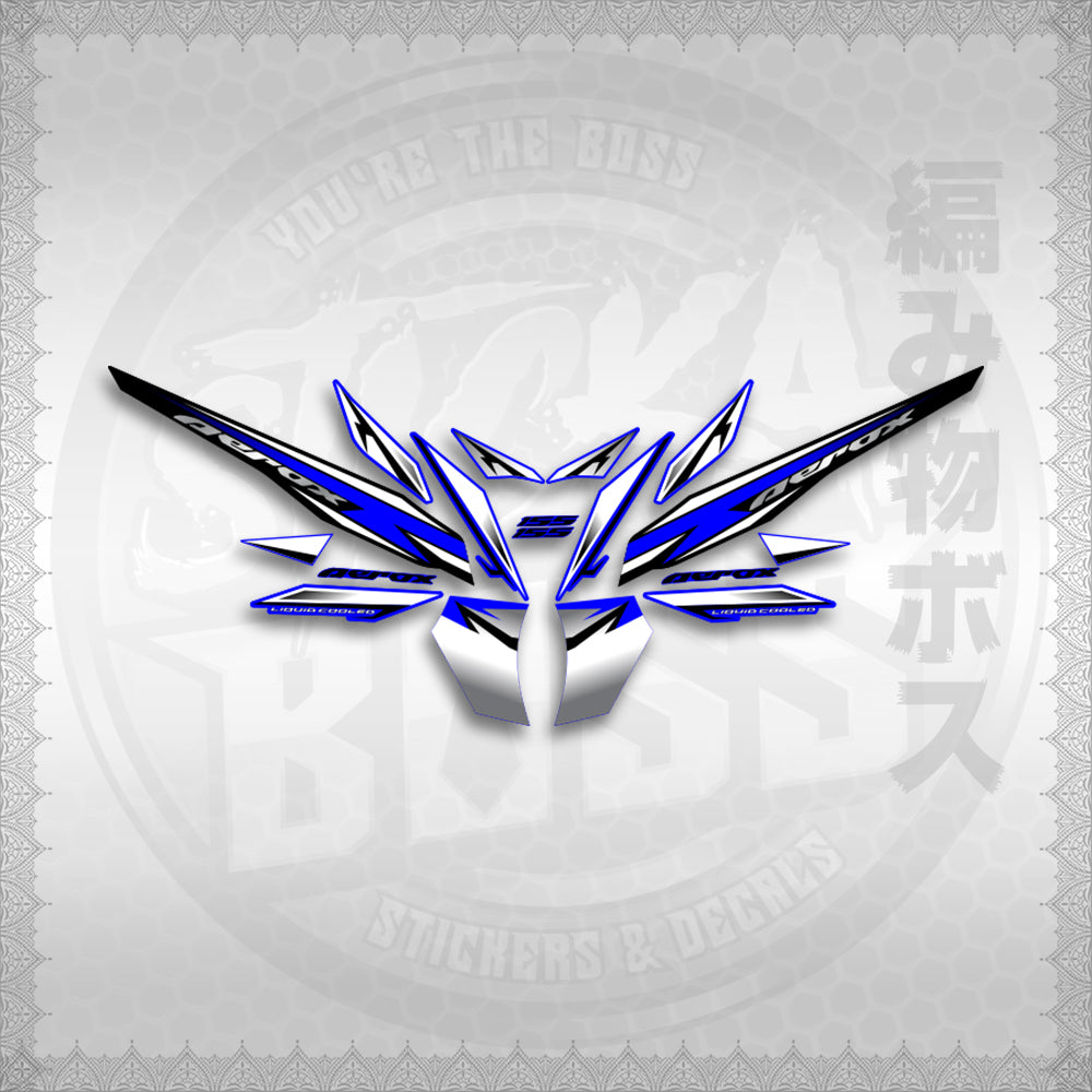 STICKER DECALS for AEROX 155 V2 MALAYSIAN (AV220SHCO) By STICKABOSS (SOFIE LAMINATED WATERPROOF)