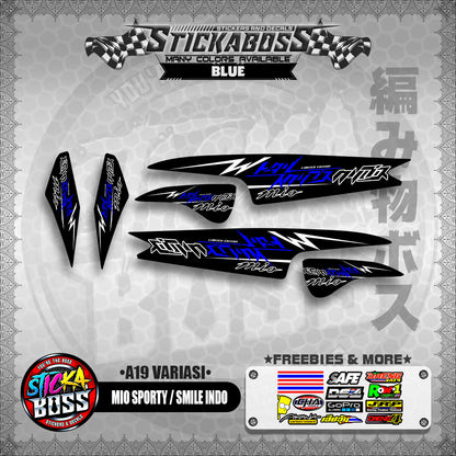 MIO SPORTY / SMILE INDO STICKER DECALS ( A19 VARIASI )【WITH FREEBIES】