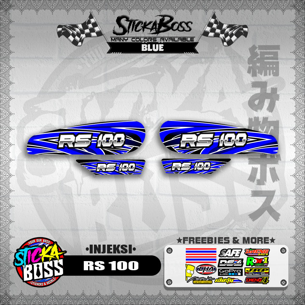 RS 100 DECALS ( INJEKSI )【WITH FREEBIES】